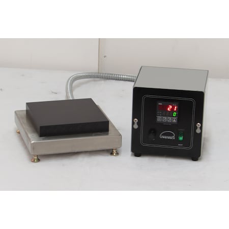 Wenseco Hot Plate, Ind Hi UniForm 6"x6"x1"th Anodized Alum Plate, Dig Control HP66U